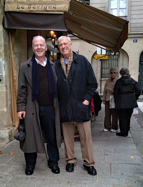 John Copenhaver and Joel Fletcher at the Cafe Sevigne in Paris.jpg